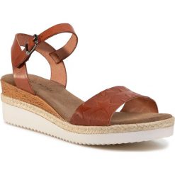 Espadryle SERGIO BARDI - SB-39-09-000513 105. Pomarańczowe espadryle damskie Sergio Bardi, bez wzorów, ze skóry, bez obcasa, na obcasie. Za 229,00 zł.