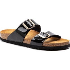 Klapki SALAMANDER - Luino 32-13003-41 Black. Czarne klapki damskie Salamander, bez wzorów, ze skóry ekologicznej, bez obcasa. Za 169,00 zł.