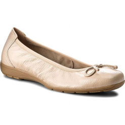 Półbuty CAPRICE - 9-22106-20 Beige Deer 406. Brązowe creepersy damskie Caprice, z materiału, na płaskiej podeszwie. W wyprzedaży za 169,00 zł.
