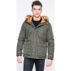 Jack & Jones - Kurtka. Niebieskie płaszcze męskie Jack & Jones, xxl, bez wzorów, z poliesteru, krótkie, z kapturem. W wyprzedaży za 129,90 zł.