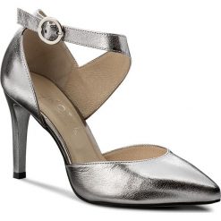 Szpilki KOTYL - 7289 Srebro Szary. Szare szpilki Kotyl, bez wzorów, ze skóry, eleganckie, bez obcasa, na obcasie, bez zapięcia. Za 269,00 zł.