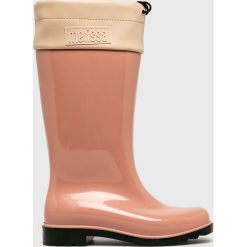 Melissa - Kalosze Rain Boot. Różowe kalosze damskie marki Melissa, z materiału. Za 519,90 zł.