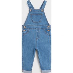 Mango Kids - Kombinezon dziecięcy Emille 809-104 cm. Niebieskie kombinezony dziewczęce Mango Kids, bez wzorów, z elastanu, z długim rękawem, długie. Za 89,90 zł.