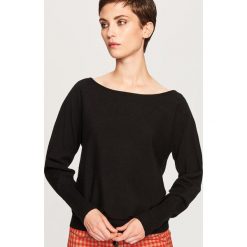 Sweter z dekoltem z tyłu - Czarny. Czarne swetry klasyczne damskie Reserved, l. Za 69,99 zł.