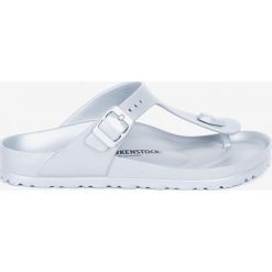 Birkenstock - Japonki Gizeh Eva. Szare klapki damskie Birkenstock, bez wzorów, z materiału, bez obcasa, na obcasie. W wyprzedaży za 119,90 zł.