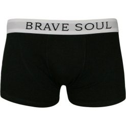 Męskie Bokserki Brave Soul, Bawełna z Elastanem, Czarne, Obcisłe MAJBRSHIPSTERczarne. Czarne majtki męskie Brave Soul, bez wzorów, z elastanu. Za 23,00 zł.
