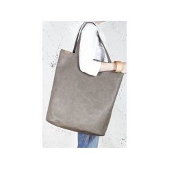 Mega Shopper bag brązowa torba oversize Vegan. Brązowe shopper bag damskie Hairoo, w paski. Za 170,00 zł.