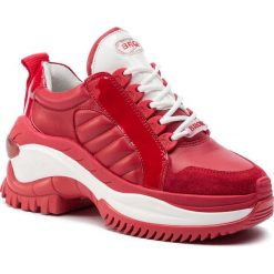 Sneakersy BRONX - 66266-CA BX 1586 Red/White. Czerwone półbuty damskie Bronx, ze skóry. W wyprzedaży za 519,00 zł.