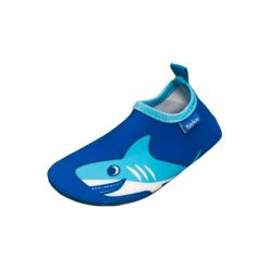 Playshoes Buty do wody Rekin uni blue - niebieski - Gr.Moda (6 - 24 miesięcy ). Niebieskie buciki niemowlęce chłopięce marki Playshoes, z materiału. Za 49,00 zł.