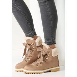 Buty zimowe damskie: Khaki Traperki Empty Wallet