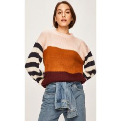 Answear - Sweter. Niebieskie swetry damskie ANSWEAR, s, bez wzorów, z dzianiny, bez rękawów, bez kaptura. W wyprzedaży za 49,90 zł.