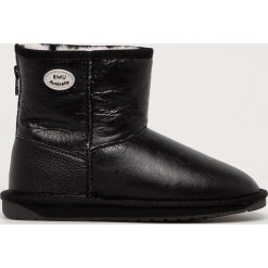 Emu Australia - Śniegowce skórzane Stinger Mini Zip. Czarne śniegowce damskie EMU Australia, z wełny, bez zapięcia. Za 679,90 zł.