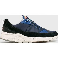 Napapijri - Buty. Niebieskie buty sportowe męskie Napapijri, ze skóry, na sznurówki. W wyprzedaży za 269,90 zł.