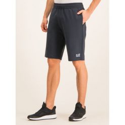 Szorty sportowe EA7 Emporio Armani 8NPS02 PJ05Z 1578. Niebieskie spodenki sportowe męskie EA7 Emporio Armani, m, bez wzorów, z bawełny, sportowe. W wyprzedaży za 309,00 zł.