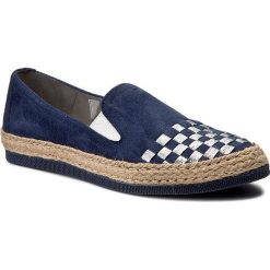 Espadryle MACIEJKA - 02944-17/00-5 Granat. Niebieskie espadryle damskie marki Maciejka, bez wzorów, ze skóry, bez obcasa, na płaskiej podeszwie. W wyprzedaży za 169,00 zł.
