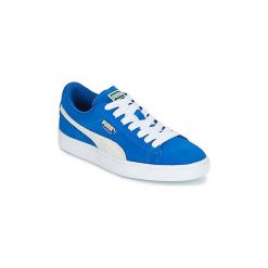 Buty Dziecko Puma SUEDE JR. Niebieskie trampki dziewczęce Puma, bez wzorów, bez zapięcia. Za 231,20 zł.