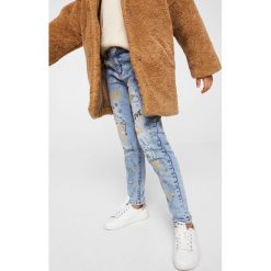 Jeansy dziewczęce: Mango Kids – Jeansy dziecięce print 116-164 cm