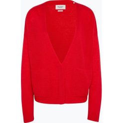 Marc O'Polo Denim - Kardigan damski, czerwony. Czerwone swetry damskie marki Marc O'Polo DENIM, l, bez wzorów, z wełny, bez rękawów, bez kaptura. Za 589,95 zł.