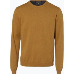 Finshley & Harding - Sweter męski – Pima-Cotton/Kaszmir, złoty. Żółte bez kategorii marki Finshley & Harding, xxl, z bawełny. Za 229,95 zł.