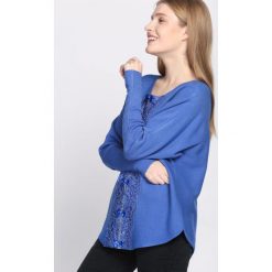 Ciemnoniebieski Sweter Vagary. Szare swetry klasyczne damskie Born2be, l, z dekoltem w łódkę. Za 89,99 zł.