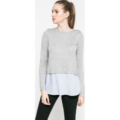 Only - Sweter New Oxford. Szare swetry klasyczne damskie ONLY, l, z bawełny, z okrągłym kołnierzem. Za 129,90 zł.