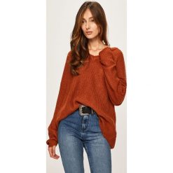 Answear - Sweter. Różowe swetry damskie ANSWEAR, s, bez wzorów, z dzianiny, z krótkim rękawem, krótkie, bez kaptura. Za 89,90 zł.