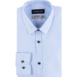 Koszula SANDRO KLNS000050. Niebieskie koszule męskie Giacomo Conti, na lato, m, bez wzorów, z bawełny, bez kołnierzyka, bez rękawów. Za 369,00 zł.