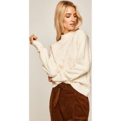 Medicine - Sweter Basic. Białe swetry damskie MEDICINE, s, bez wzorów, z elastanu, bez rękawów, bez kaptura. W wyprzedaży za 89,90 zł.