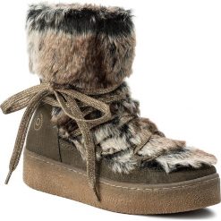 Buty zimowe damskie: Botki BUGATTI - 421-28850-5959-7160 Dark Green/Brown