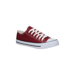 Buty Casu Burgundowe trampki sznurowane DC21-D11. Czerwone tenisówki damskie Casu. Za 39,99 zł.