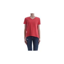 T-shirty z krótkim rękawem Woolrich WYTEE0429 F-DOUBLE TEE. Czerwone t-shirty damskie Woolrich, s, bez wzorów, bez kołnierzyka. Za 131,34 zł.