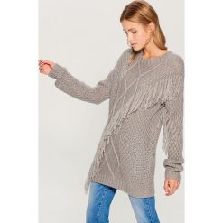 Sweter oversize Gold Label - Szary. Szare bez kategorii marki Mohito, s. W wyprzedaży za 39,99 zł.