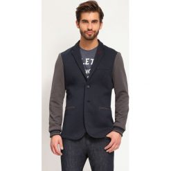 Marynarki męskie slim fit: MARYNARKA MĘSKA Z GUZIKIEM