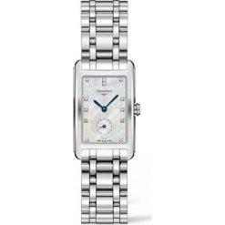 LONGINES DolceVita L5.512.4.87.6. Białe zegarki damskie marki LONGINES, ze stali. Za 5810,00 zł.