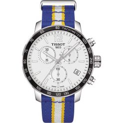 PROMOCJA ZEGAREK TISSOT Quickster Golden State Warriors Special Edi. Białe zegarki męskie marki TISSOT, ze stali. W wyprzedaży za 1390,40 zł.