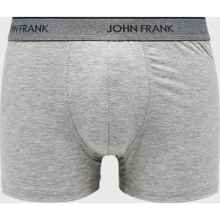 John Frank - Bokserki. Szare bokserki męskie marki John Frank, z bawełny. W wyprzedaży za 17,90 zł.