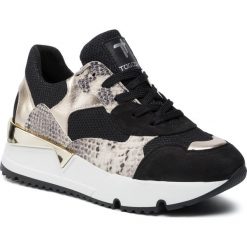 Sneakersy TOGOSHI - TG-03-03-000113 644. Czarne półbuty damskie Togoshi, na co dzień, bez wzorów, ze skóry, bez obcasa, na płaskiej podeszwie, bez zapięcia. W wyprzedaży za 319,00 zł.