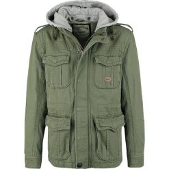 Brandit Aron Sweathood Parka Kurtka oliwkowy/szary. Szare kurtki męskie marki Brandit, na lato, l, z aplikacjami, z polaru. Za 164,90 zł.