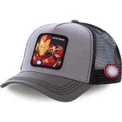 Capslab - Czapka. Szare czapki damskie CapsLab, z aplikacjami, z bawełny. Za 129,90 zł.
