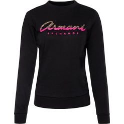 Bluza Armani Exchange 6GYM88 YJE5Z 1200. Czarne bluzy damskie Armani Exchange, s, bez wzorów, z bawełny, bez rękawów, bez kaptura. W wyprzedaży za 329,00 zł.