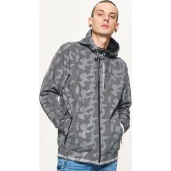 Bejsbolówki męskie: Bluza z kapturem urban camo - Czarny