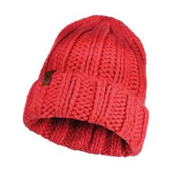Czapka w kolorze czerwonym. Czerwone czapki damskie Buff, z materiału. W wyprzedaży za 99,95 zł.