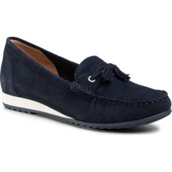 Mokasyny CAPRICE - 9-24250-24 Ocean Suede 857. Niebieskie mokasyny damskie Caprice, ze skóry, na płaskiej podeszwie. Za 249,00 zł.