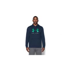 Bluzy męskie: Under Armour Bluza męska Rival Fitted Graphic Hoodie granatowa r. M (1302294-410)