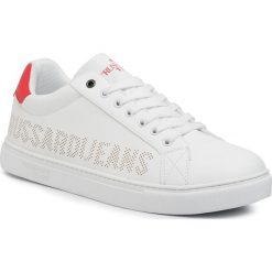 Sneakersy TRUSSARDI JEANS - 77A00228 W704. Białe sneakersy męskie Trussardi Jeans, bez wzorów, z jeansu, klasyczne, bez zapięcia. W wyprzedaży za 309,00 zł.