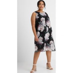 Sukienki hiszpanki: Evans EXCLUSIVE FLORAL SPLIT FRONT DRESS Sukienka letnia navy