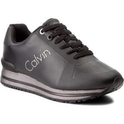 Sneakersy CALVIN KLEIN JEANS - Tabitha R0654 Black/Pewter. Czarne półbuty damskie Calvin Klein Jeans, z jeansu. W wyprzedaży za 369,00 zł.