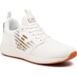 Sneakersy EA7 EMPORIO ARMANI - X8X023 XCC05 00001 White. Białe półbuty damskie EA7 Emporio Armani, ze skóry ekologicznej. Za 689,00 zł.