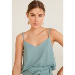 Mango - Top Blueline. Niebieskie bluzki damskie Mango, s, bez wzorów, z wiskozy, bez kołnierzyka. Za 69,90 zł.