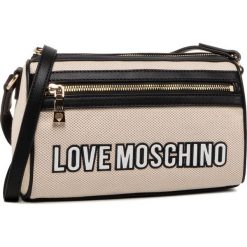Torebka LOVE MOSCHINO - JC4230PP0AKF110A Bia/Ner. Brązowe listonoszki damskie Love Moschino, bez wzorów, ze skóry ekologicznej, bez dodatków. W wyprzedaży za 369,00 zł.